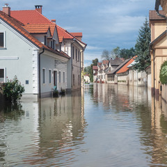 Flooded street