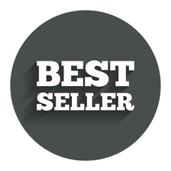 Best seller sign icon. Best seller award symbol