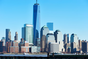 Obraz premium Panoramę Nowego Jorku na Manhattanie