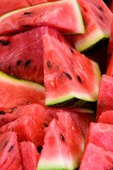 Sliced watermelon