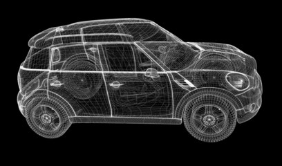Naklejka premium car 3D model