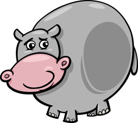 hippopotamus animal cartoon illustration