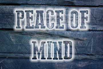 Peace Of Mind Concept