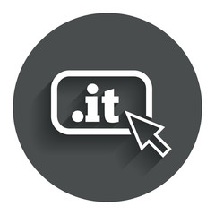 Domain IT sign icon. Top-level internet domain