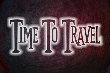 Time To Travel Concept
