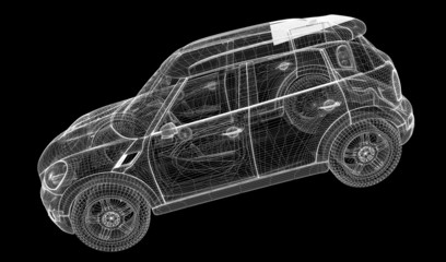 Naklejka premium car 3D model