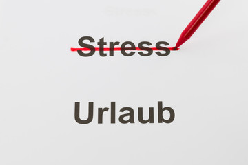 Stress vorbei - Urlaub!