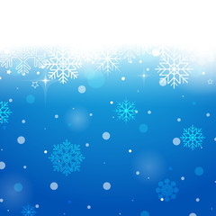 Blue winter background