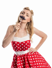 Pin up Girl mit Lollie