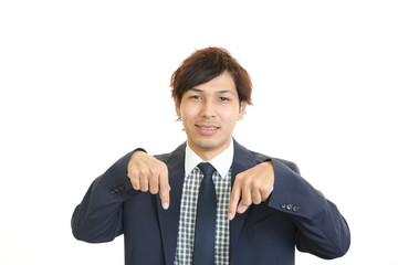笑顔のビジネスマン