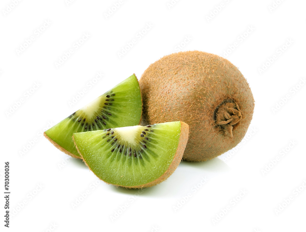 Canvas Prints kiwi fruit isolated on white background