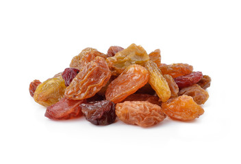 raisins isolated on white background
