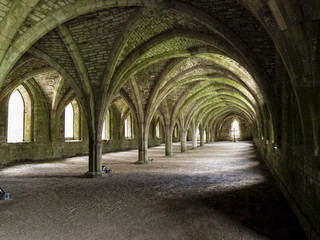 Obraz premium Cloisters at Fountains Abbey