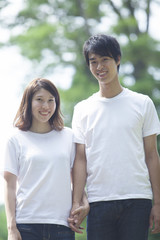 Obraz premium 学生カップル
