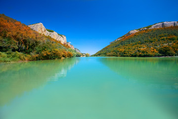 Mangup - Kale. Mountain lake in Crimea