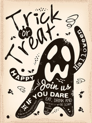 Halloween Trick or Treat Illustration background