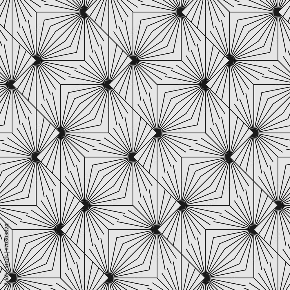 Poster seamless geometric pattern with lines