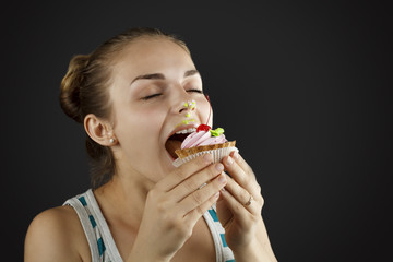 Girl With Cake