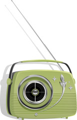 Retro Styled Portable Transistor Radio