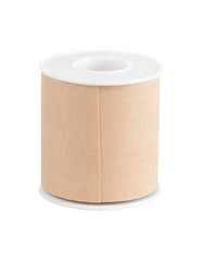 Roll of medical sticking plaster on white