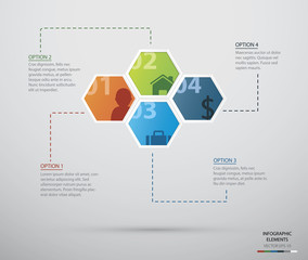 Hexagon infographic