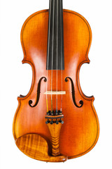 Fototapeta na wymiar Fine violin body isolated on white