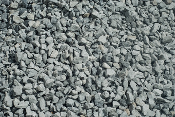 background  of a pile crushed stone