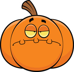 Cartoon Jack-o-Lantern Grumpy
