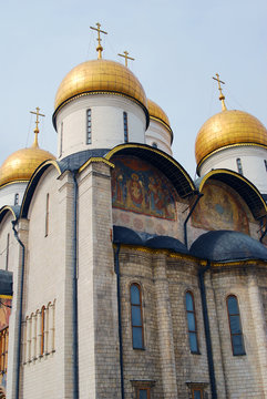 Dormition church. Moscow Kremlin. UNESCO Heritage Site.