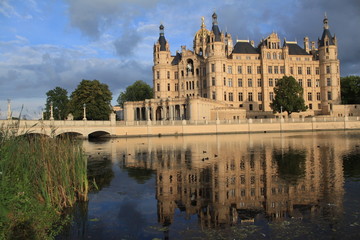 Blick zum Schweriner Schloss
