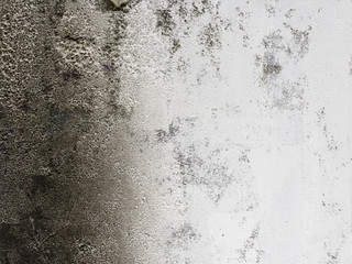 Old  painted wall  divided into two parts