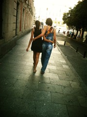 walking by the street