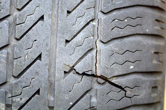 old car tires background