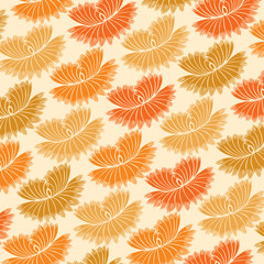 Abstract seamless pattern - art nouveau