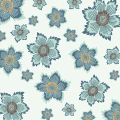 Abstract seamless pattern - art nouveau