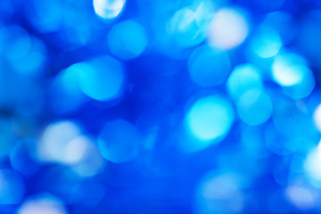 Blue defocused lights background