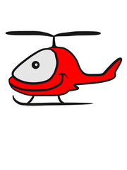 Niedlicher süßer comic Kinder Heli Gesicht rot © Style-o-Mat-Design