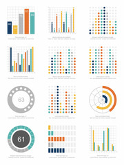 set of infographics elements