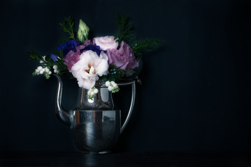 vintage style, floral decorations