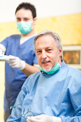 Fototapeta premium Smiling dentist