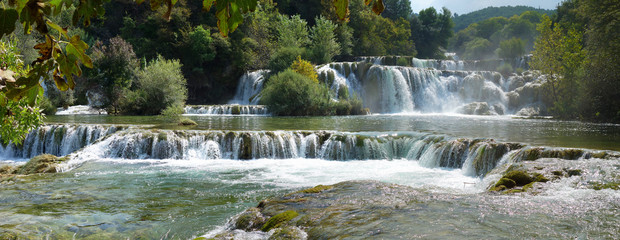 Fototapeta premium Chutes d'eau et lacs de Croatie