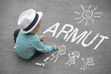 Kinderzeichnung - Armut