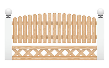 Wood fence