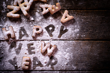 Happy New Year cookies