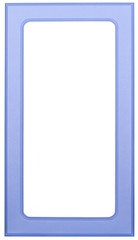 Wooden frame for picture on white background