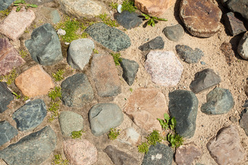 Background color scattered stones