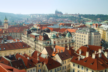 Obraz premium Prague through the eyes of birds