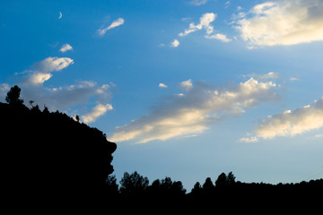 Contraluz en el campo