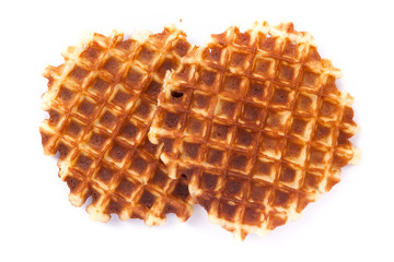 Viennese Wafer biscuit isolated on white background