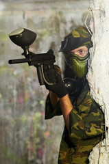 paintball player